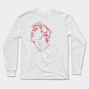 sketching Rambut ikel Long Sleeve T-Shirt